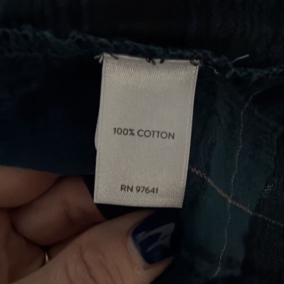 Fishermancore Dark Academia Preppy J. Jill Plaid Shirt Dress Tartan Pockets L - Picture 9 of 10